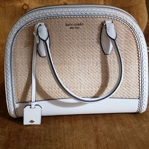 Kate Spade "Reilly" straw handbag